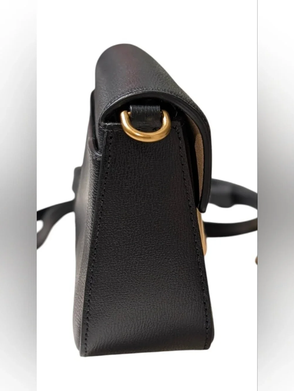 New Kate Spade ♠️ Katy Textured Black Leather Flap Chain bag Purse